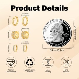 Earrings 925 Silver Hoop Earrings Women's Chunky Earrings Hypoallergenic Hoops Earrings Hoop Earrings, Silver