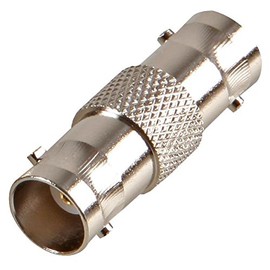PRO SIGNAL RW1-021 BNC Socket To BNC Socket Adaptor, 75 ohm, Nickel Plated Brass Body