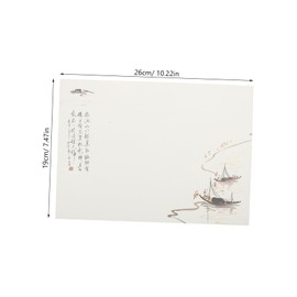 DOITOOL 10 Sets Vintage Writing Paper Colorful Ink Sailboat Stationery Blank Letter Paper for Invitations Portable Letter Writing Kit