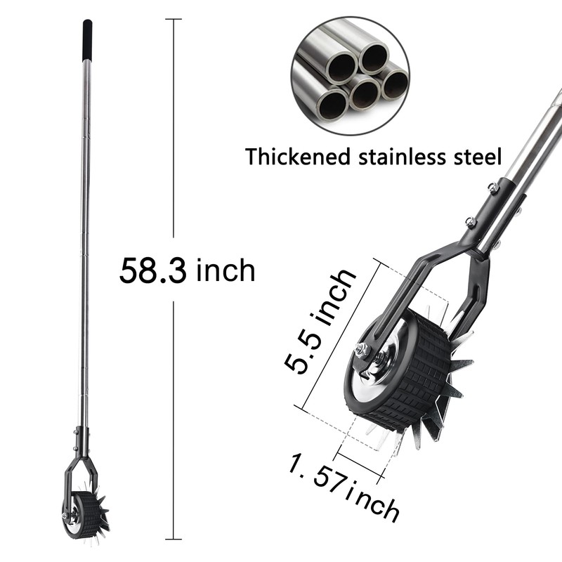 BARAYSTUS Wheel Rotary Edger Lawn Tool, Grass Edge Trimmer, Sidewalk