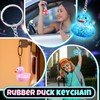 Deekin 24 Pcs LED Light up Rubber Duck Keychain Cute