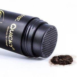Hair Quicky® Premium Hair Fibres, Pouring Hair, Scattered Hair, Instant Effect on Secret Corners, Partial Bald, Hair Loss and Light Hair, for Men and Women, Natural Keratin, 12 g, Medium Brown