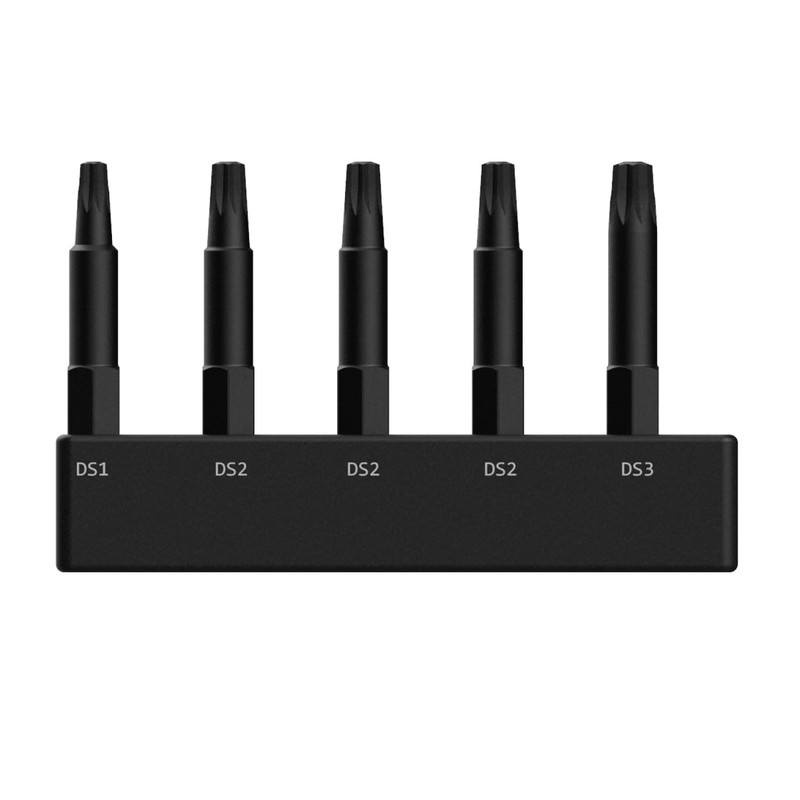 Railer Double Square 8 Point Star Bit Set, 5pc S2