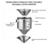Bincoo Pour Over Coffee Dripper, Portable Stainless Steel Reusable Coffee