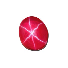 GEMHUB Gemstone Rings 6.25 Carat 6 Rays Red Star Ruby Pendant Loose Gemstone Necklace For Women And Girls
