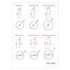 BlueVue 3-5/8" Overflow Gasket Kit with Trip Lever Overflow Cover,