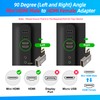90 Degree Mini HDMI to HDMI Adapter 2 Pack, Flat