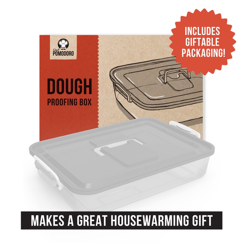Chef Pomodoro Pizza Dough Proofing Box, 14 x 11-Inch, Pizza