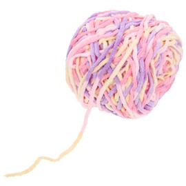 DOITOOL 1Roll Multi Function DIY Crochet Yarn Durable Chunky Knitting Yarn for Blankets Pillows Sofa Cushions Convenient Crafting Yarn for Weaving Projects