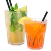 AIOS Avenue's Set of 6 Unbreakable Polycarbonate Octagon Shaped Tumblers.