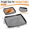 4 Pcs 11.5 x 13.5 Inch PTFE Solid Oven Basket