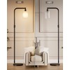 Revibeit Industrial Floor Lamp, Modern Standing Lamps with Frosted Glass