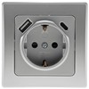 Delphi Socket with USB C - Flush-Mounted 250 V /