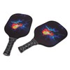 Pickleball Set 2 Rackets 4 Balls 1 Racket Bag Glass