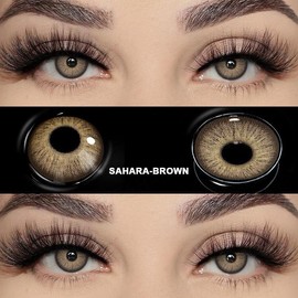 DIY Fake Eyelashes Extensions for Regular Use Easy to Apply Personal Care Product Enhance Your Lashes at Home:_Shahara brown