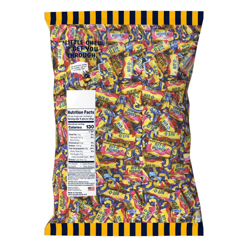 Bit O Honey Candy - Individually Wrapped Honey Taffy with