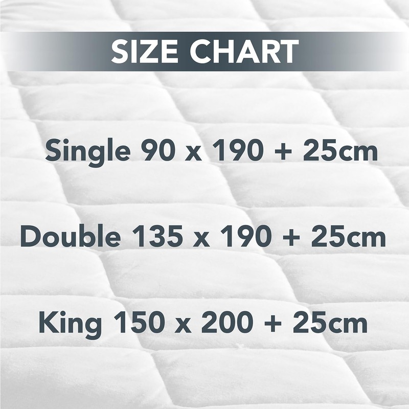 Quilted Mattress Protector with Strap Breathable Comfortable Mattress Cover Topper