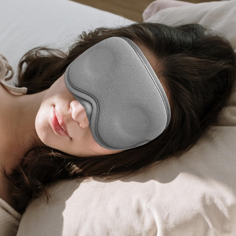 Geiomoo 3D Eye Mask, Soft Comfortable Blackout Sleep Cover with