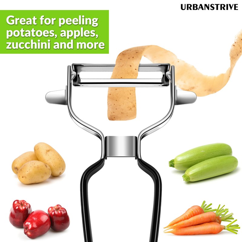 Urbanstrive Stainless Steel Y Shaped Vegetable Peelers For Kitchen, Heavy