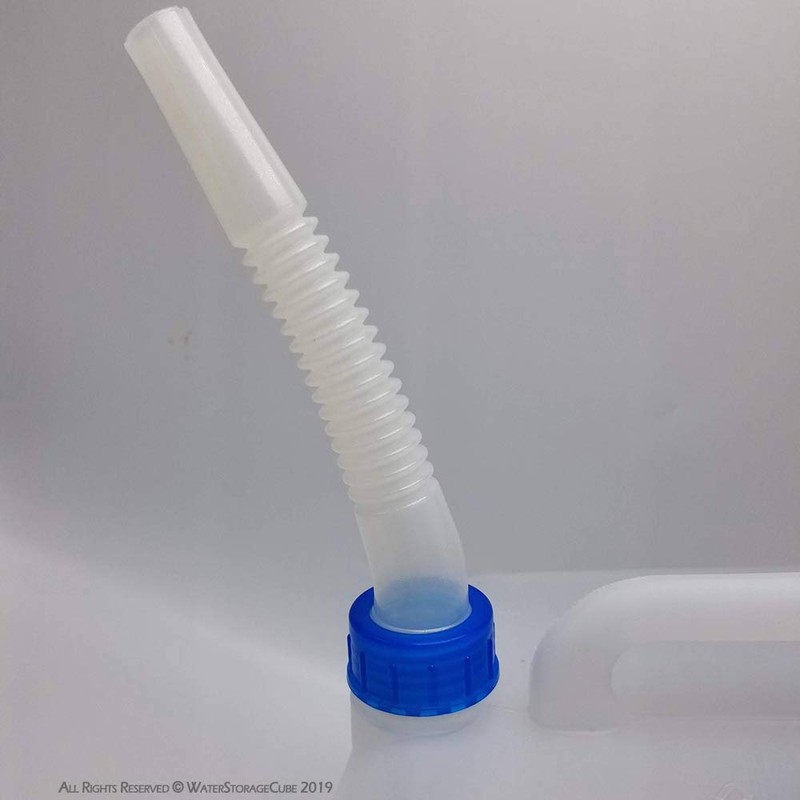 WaterStorageCube Funnel Spout 2-Pack Accessory for Collapsible Water Container Cubes,