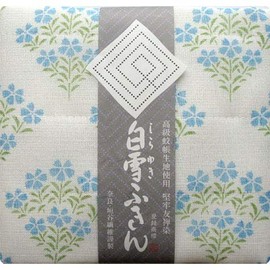 Shirayuki Dishcloth (Shirayuki Fukin) Yuzen Dishcloth Nadeshiko Blue Approximately 30x40cm