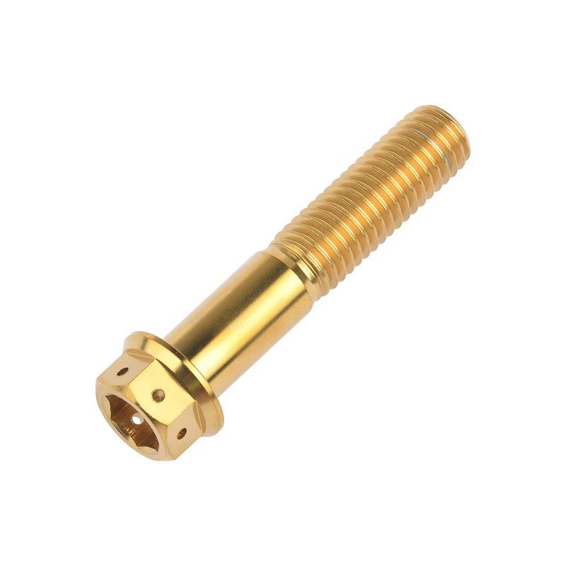 Wanyifa - Tornillo de cabeza hexagonal de brida de titanio