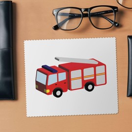 Azeeda 2 x 'Feuerwehrauto Spielzeug' Mikrofaser-Objektiv- / Brillenreinigungstücher (LC00031959)