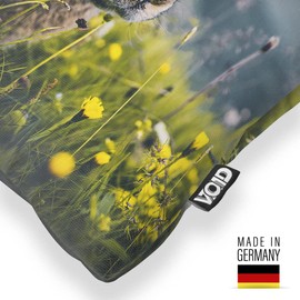 VOID Rabbit Mountain Landscape Cushion Cover 40 x 40 cm Polyester Decorative Cushion Couch Cushion Easter Decoration Cushion Size: 40 x 40 cm