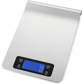 LTC WG116 LCD Kitchen Scales Weighing Range 0.1-5000 g Weighing Accuracy 0.1 g Units of Measure g/ml/fl:oz/lb:oz Silver Grey 210 mm x 150 mm x 32 mm