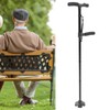 Folding Walking Cane with LED Light Anti Slip Bottom 360