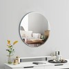 Arcus Home Round Mirror 24 Inch Beveled Frameless Circle Mirror,