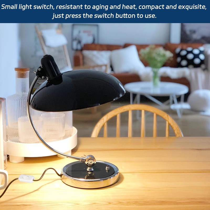2Pcs Inline Switch, Durable 250V Lamp Switchs, 6A in Line