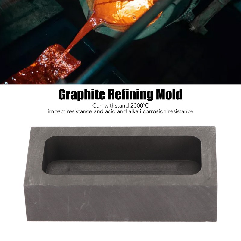 Graphite Ingot Mold Rectangular Refining Mold for Melting Casting Metals
