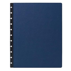 ITSYHPRO Letter Discbound Journal PU Leather Covers(1 Pair) Compatible with Circa Arc TUL and Happy Planner(Blue,Letter)