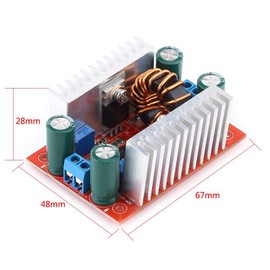 Boost Converter Module, 400W 12A DC-DC Step-up Boost Converter Constant Current Power Supply Module LED Driver DC8.5V to 50V DC10V to 60V