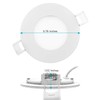 LUXRITE 3 Inch Ultra Thin LED Recessed Light with Junction