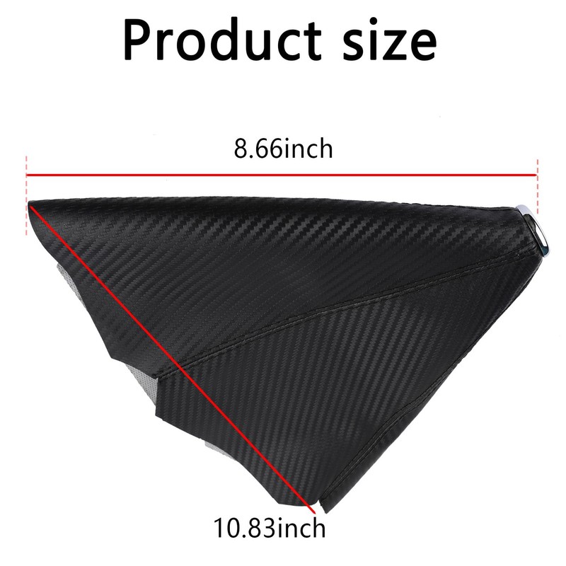 SSNNUU Car Shift Boot,Carbon Fibre Leather Gear Shift Cover for