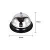 Jieddey Table Bell, Reception Bell Stainless Steel Chrome Clamp Bell