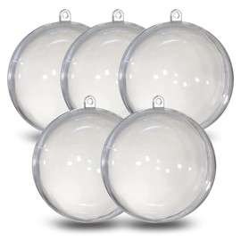 Plastic Ball A502166 Transparent 120 mm Pack of 5 Plastic Transparent Diameter 12 cm