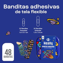 Curitas para Ni?os Banditas Adhesivas de Planetas Heally