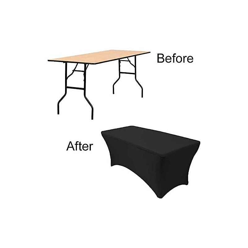 Namvo Stretch Tablecloth 48 Inch Rectangle Spandex 4 Way Tight
