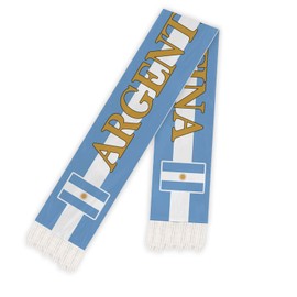 5 FT Argentina Scarf,60 inch Argentine National Flag Decor,Double Side Digital Printed 75D Polyester Banner