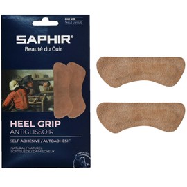 Safir Heel Blister Prevention, Pad Heel Grip, Cushioned, Comfortable Feet, Genuine Suede 1 Pair