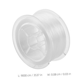 SEWACC 1 Roll Flat Stretch Elastic Cord White Spandex String for Jewelry Making Beading and DIY Craft Projects Durable Wear Resistant for Bracelets and Necklaces