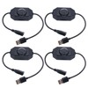 Qimoo 4 Pack LED Strip Dimmer Switch Contorller, DC 12-24V