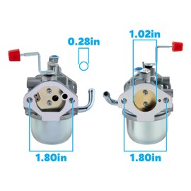CARRBIA Carburetor with Fuel Shut Off Valve Fuel Filter Fuel Line Buckle Gasket Compatible with EXL8000 15HP 13500 Watts Generator Compatible with Generac GN360 Carburetor 030244