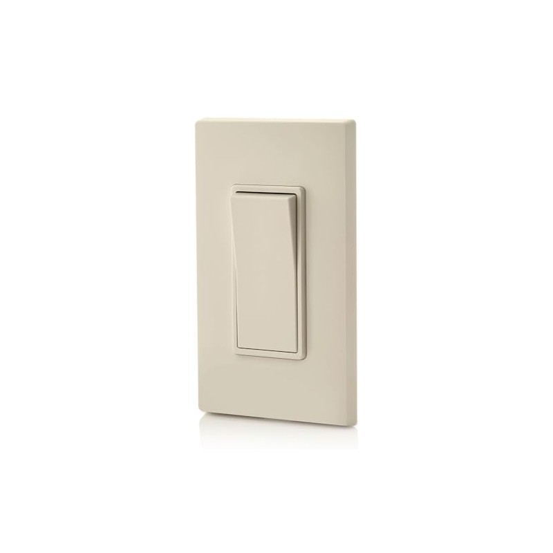 Leviton Decora 3-Way 15 Amp Switch, 05603-H2T, Light Almond