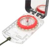 Multifunctional Plastic Compass with Scales Portable Gradiometer Magnifying Glass LED