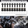 Motoforti 10pcs M5 5mm Motorcycle Windscreen Screws Fairing Windscreen Screws