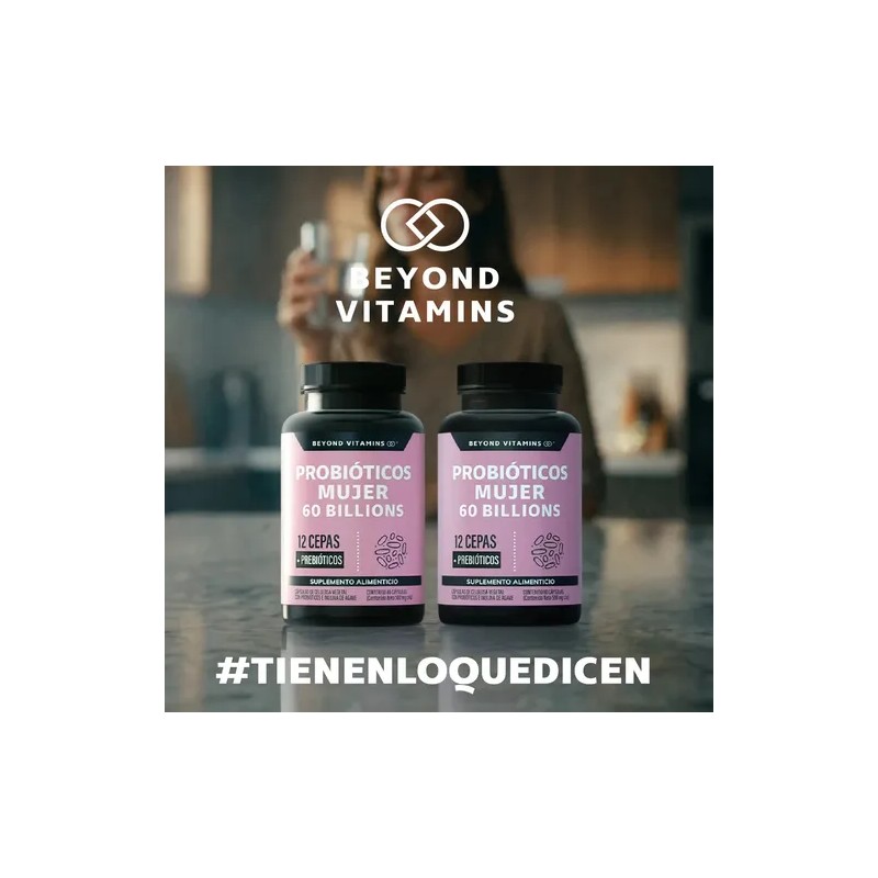 2 X Probióticos Mujer 60 Billion + Prebióticos (prebiotic) +